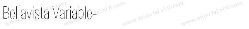 Bellavista Variable字体转换